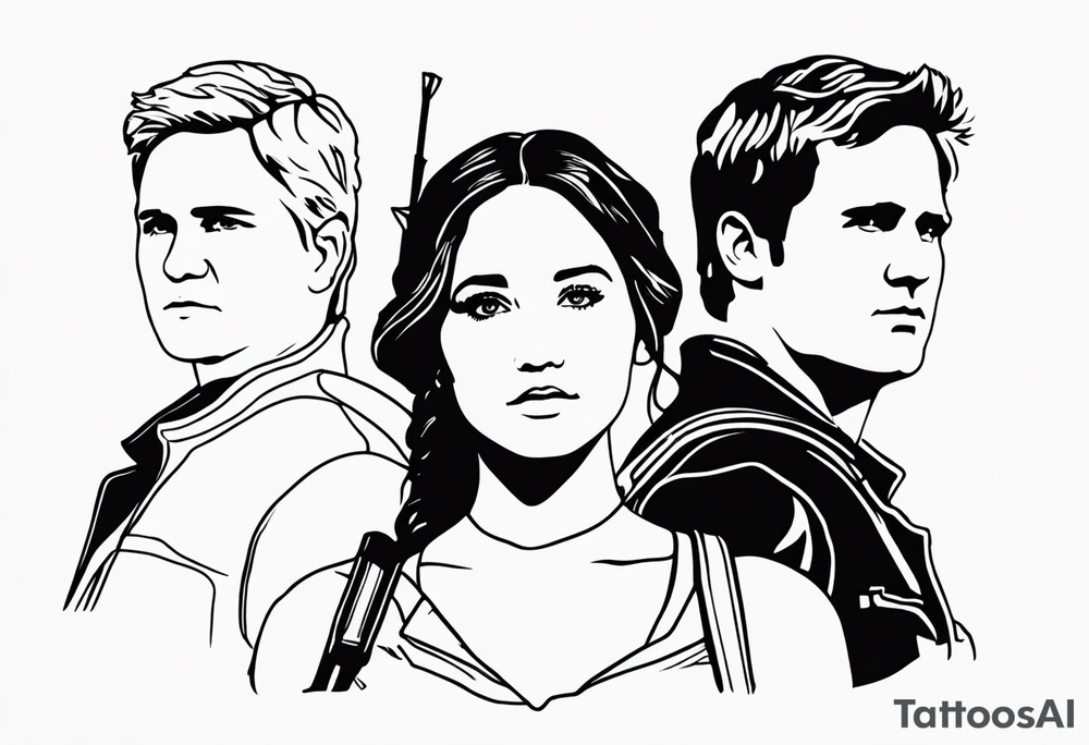 katniss everdeen and peeta mellark tattoo idea