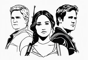katniss everdeen and peeta mellark tattoo idea