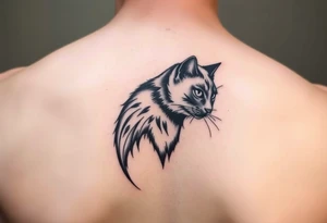 black cat tattoo idea