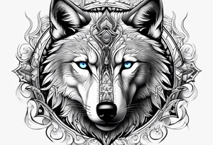 wolf arm sleeve tattoo idea