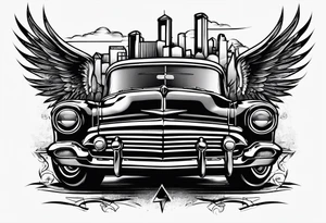 fence sign gang art car tattoo idea