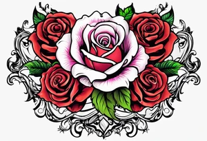 the rose queen's crown tattoo idea