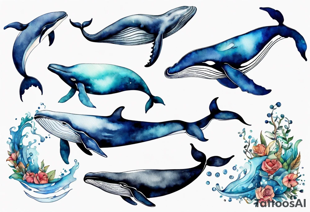 Whale tattoo idea