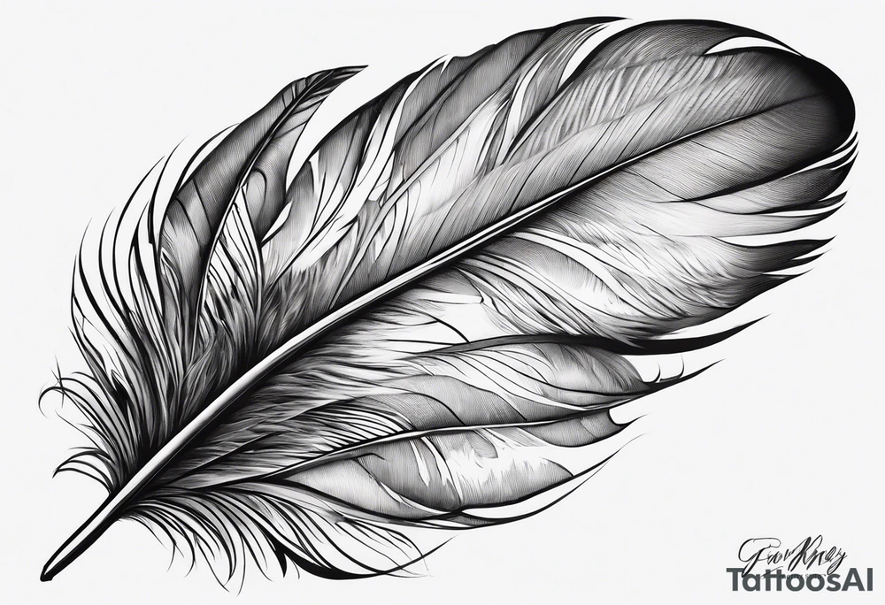 A turkey feather for my chest tattoo idea