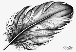 A turkey feather for my chest tattoo idea