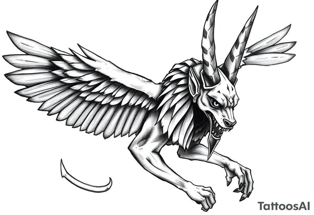 Anubis Egypt god tattoo idea