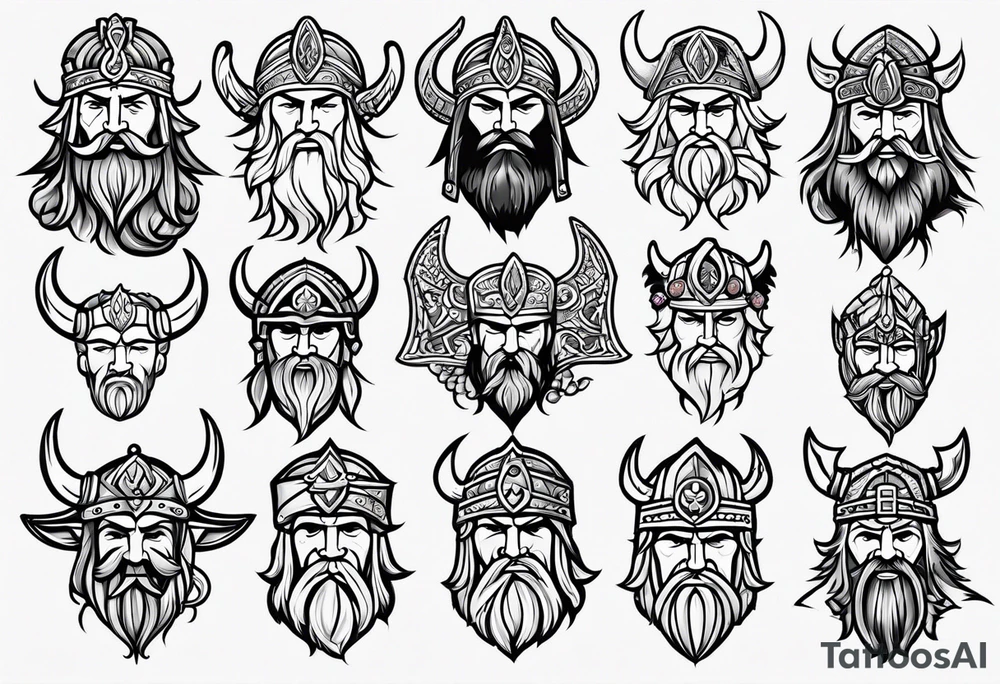 northern viking style tattoo idea