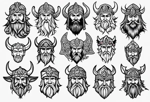 northern viking style tattoo idea