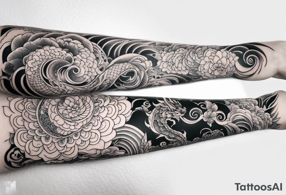 Reincarnation long forearm tattoo tattoo idea
