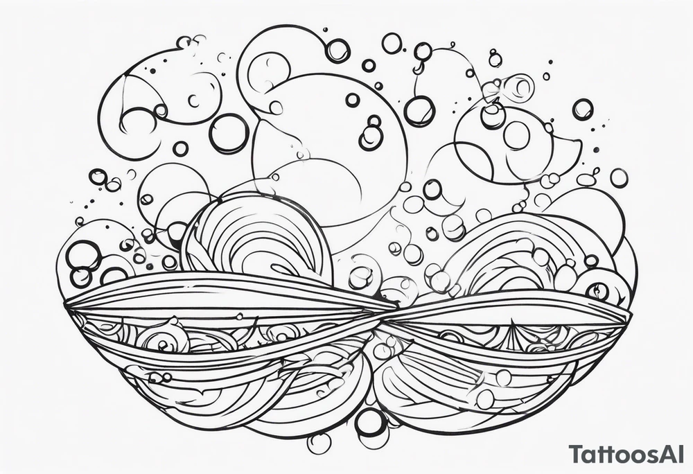 Meditation and bubbles tattoo idea