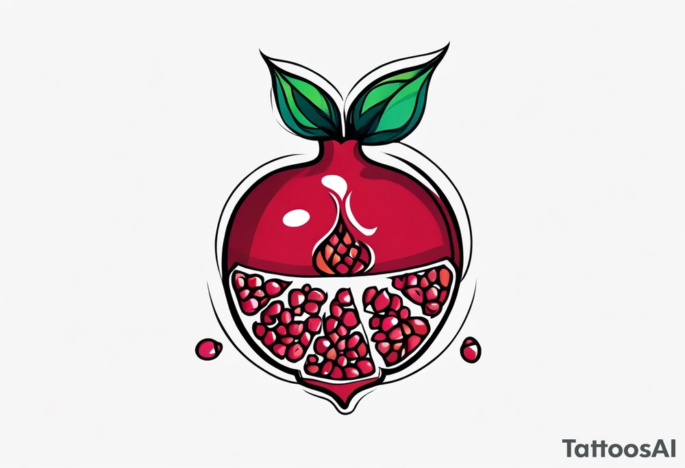 strength, small, nuanced, pomegranate, elegant, armenian, pisces tattoo idea