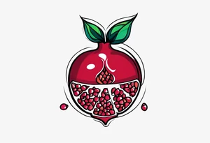 strength, small, nuanced, pomegranate, elegant, armenian, pisces tattoo idea