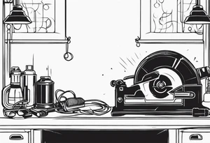 Welding,sparks,power tools tattoo idea