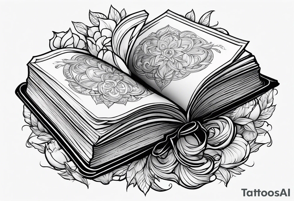 Open Book tattoo idea
