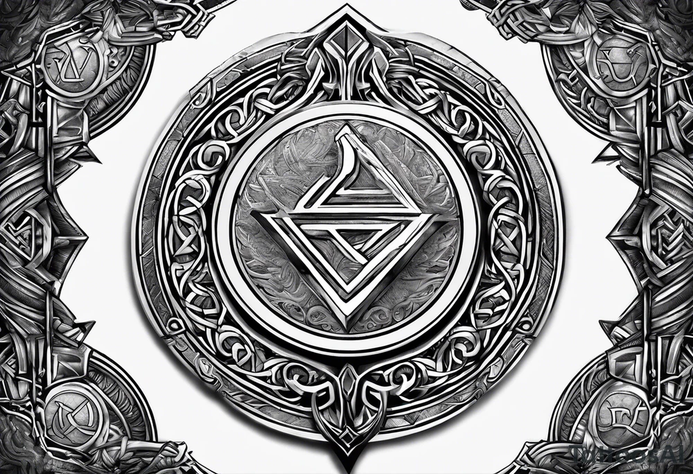 Valhalla round
shield axe sword valknut tattoo idea Valhalla round
shield axe sword valknut tattoo idea