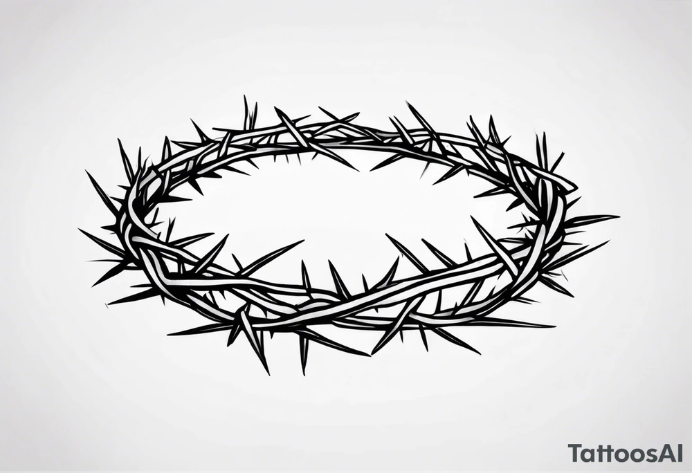 Crown of thorns tattoo idea