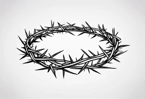 Crown of thorns tattoo idea