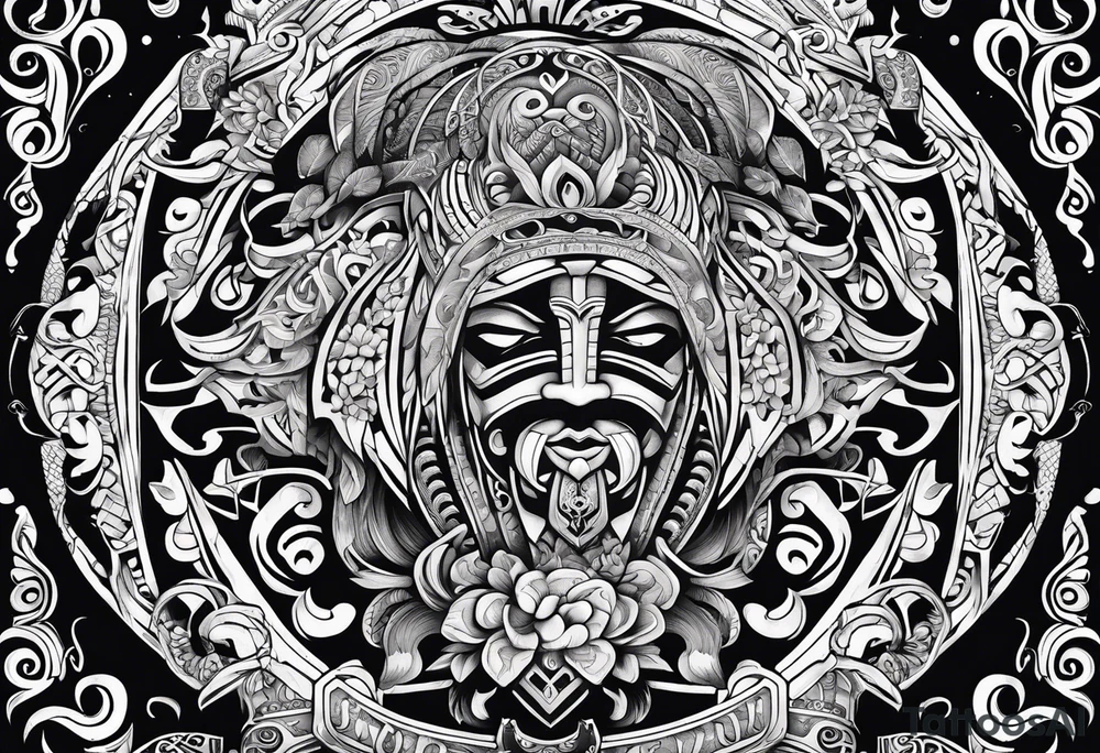 Te Moko with Croatian and Northern Irish influences tattoo idea