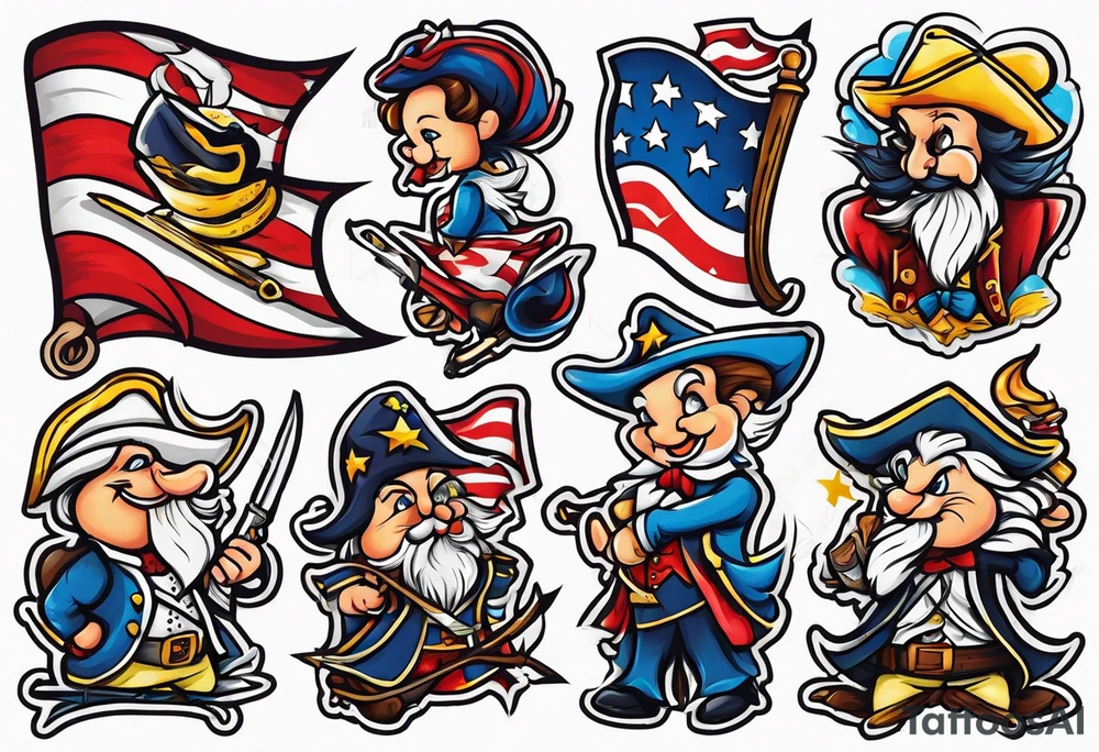 American revolution tattoo idea