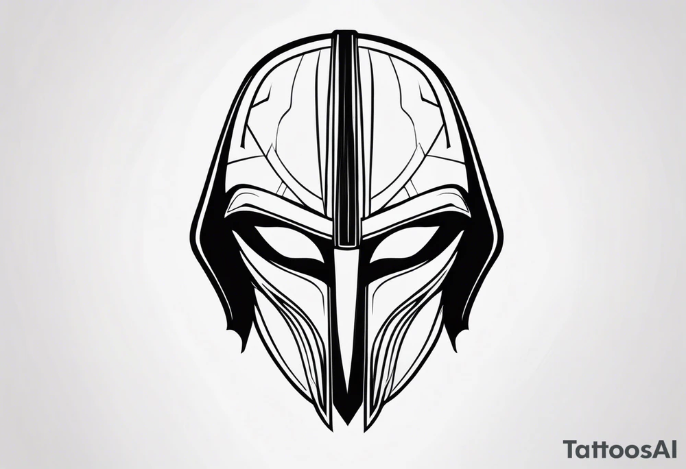 Dark Jedi mask tattoo idea