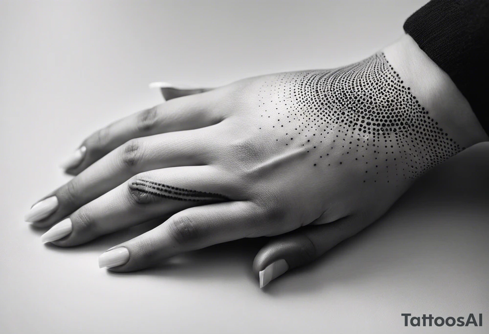 lines on hand tattoo idea