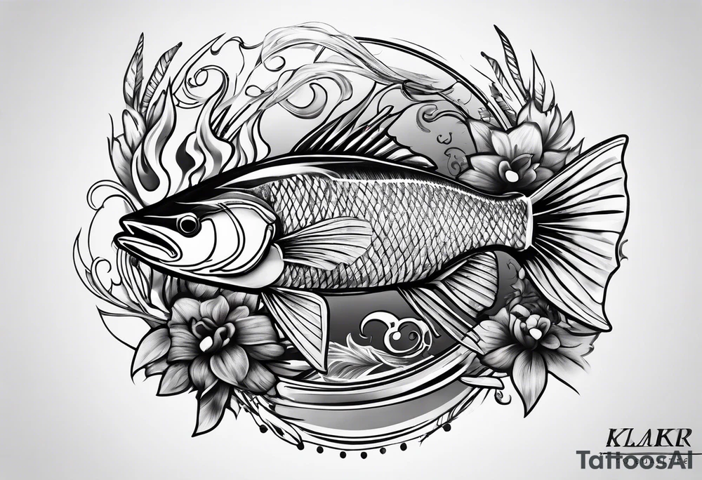 Spearfishing tattoo idea