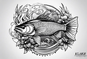 Spearfishing tattoo idea