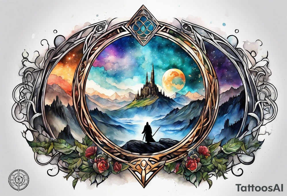Lord of the rings, star wars, doctor who tattoo idea