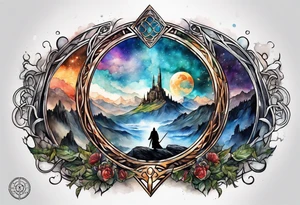 Lord of the rings, star wars, doctor who tattoo idea