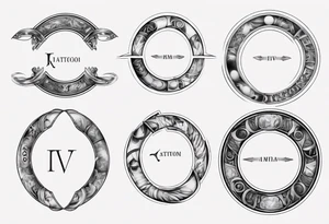 a mobius strip with the roman numberal IV tattoo idea