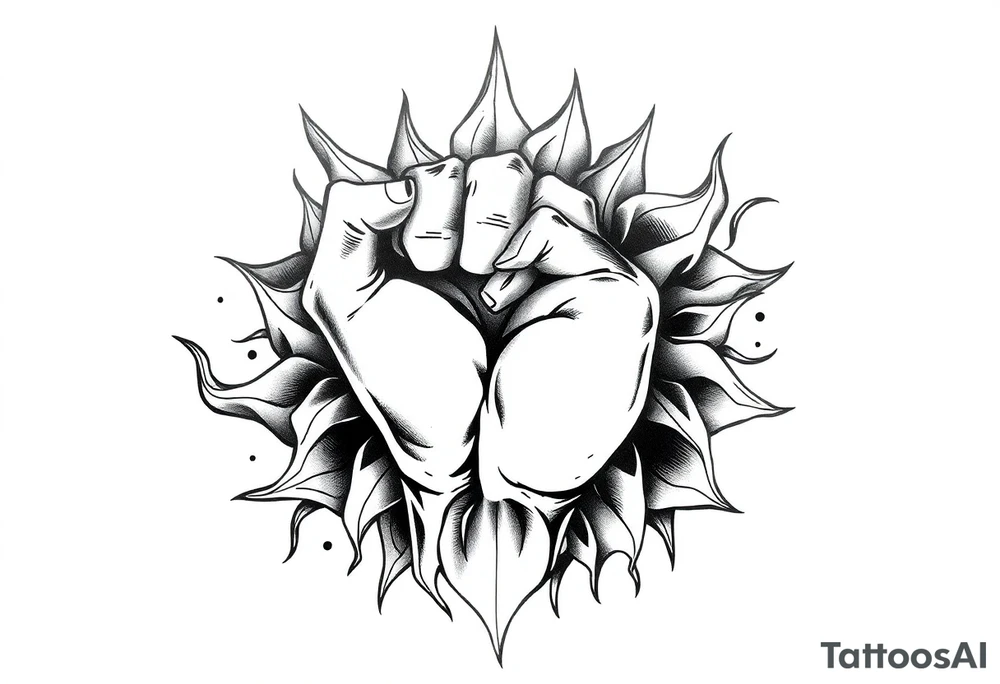Life, line, power, relentless, happiness tattoo idea