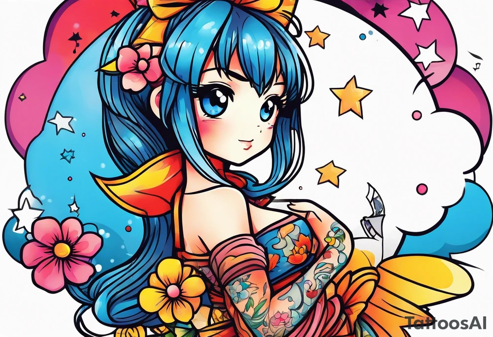 Little anime tattoo idea