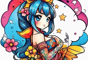 Little anime tattoo idea