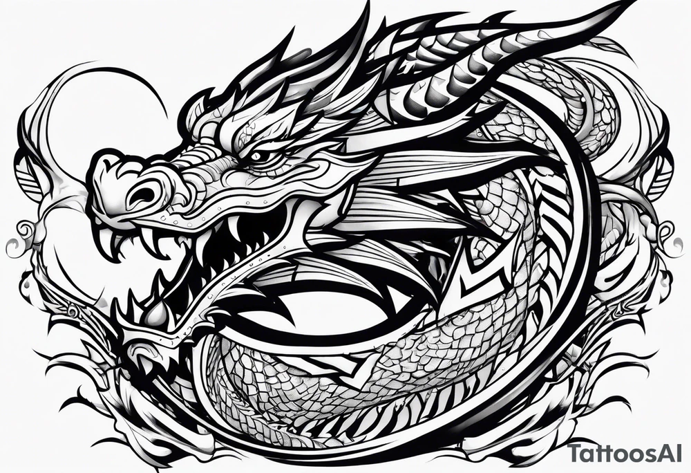 dragon , arm tattoo idea