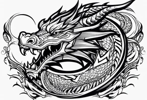 dragon , arm tattoo idea