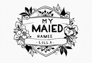 My kids names Michael and Mikeyla tattoo idea