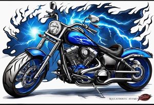 Blue Lightning tattoo idea