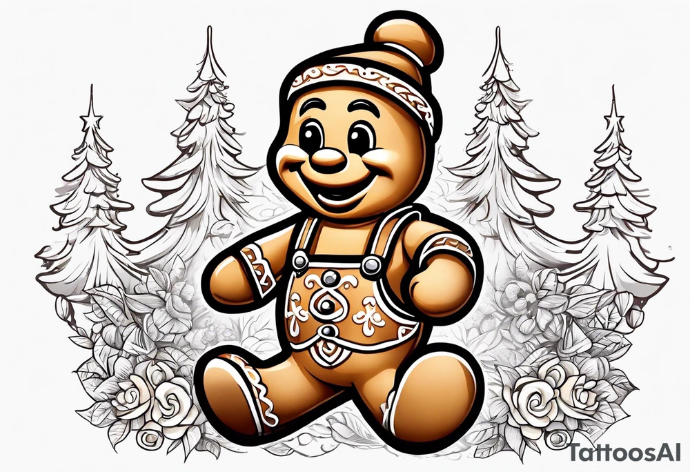 gingerbread man from shrek tattoo idea