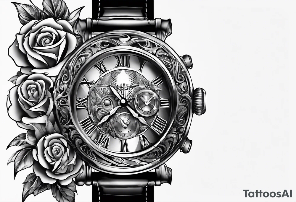 watch chain tattoo idea