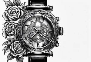 watch chain tattoo idea