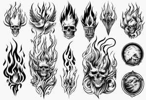 Flames tattoo idea