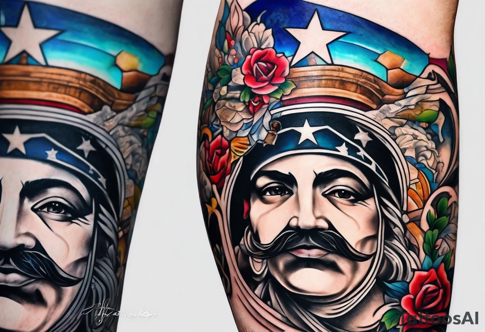 something to represent Washington DC, Arkansas, Wisconsin, Kentucky, Brazil, Portugal, Madrid, and Greece tattoo idea