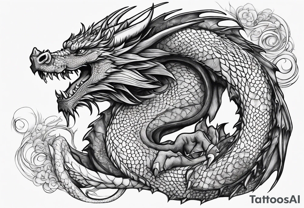 Dragon tattoo idea