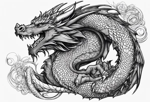 Dragon tattoo idea