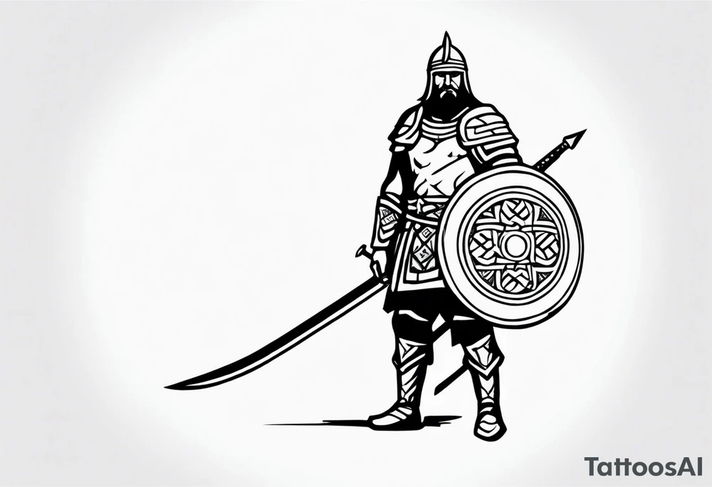 slavic warrior tattoo idea