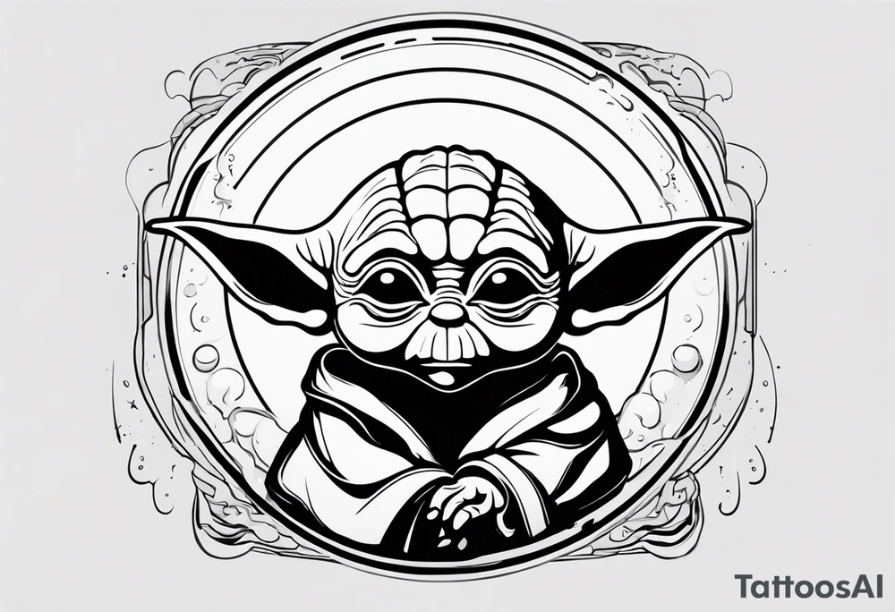 The name yoda with o being a planet tattoo idea