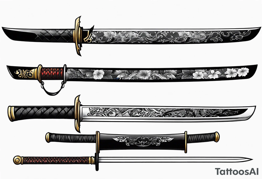 katana sku tattoo idea