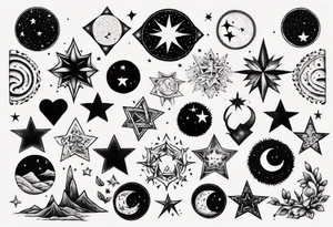 starry nights tattoo idea