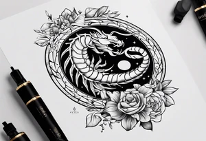 Scorpio sign astro original but beautiful tattoo idea