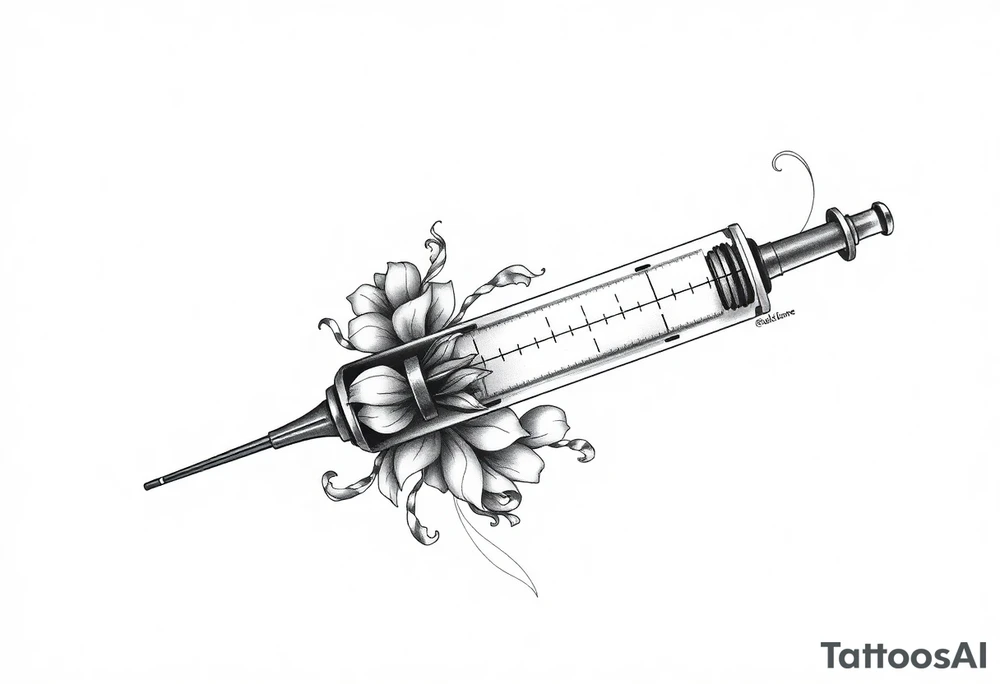super powers syringe tattoo idea